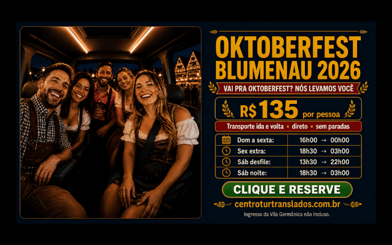 Oktoberfest Blumenau: Transfer de Balneário Camboriú