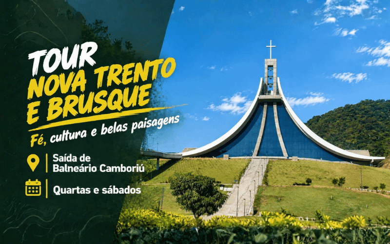 Santuário Santa Paulina + Brusque - Saida Balneário Camboriú - QUARTA/SÁBADO