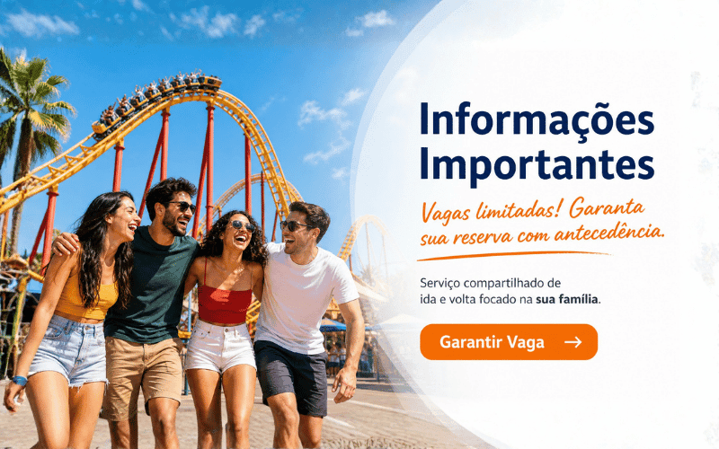 Transfer Beto Carrero World saindo de Balneário Camboriú