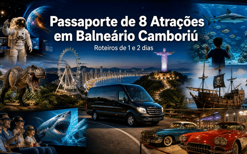 Como aproveitar o combo de 8 atrações de Balneário Camboriú: roteiro de 1 ou 2 dias