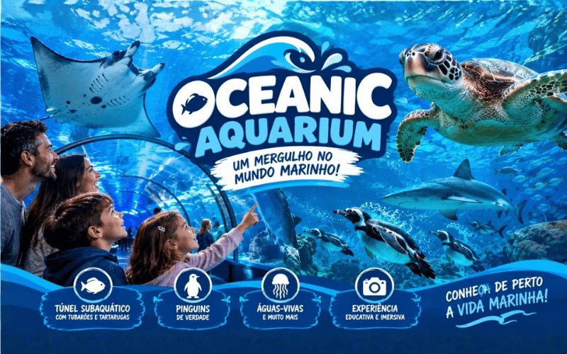 Ingresso Oceanic Aquarium em Balneário Camboriú