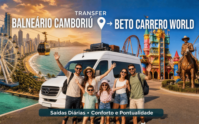 Transfer Beto Carrero World saindo de Balneário Camboriú