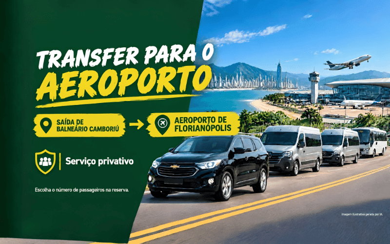 De Balneário Camboriú para Aeroporto de Florianópolis