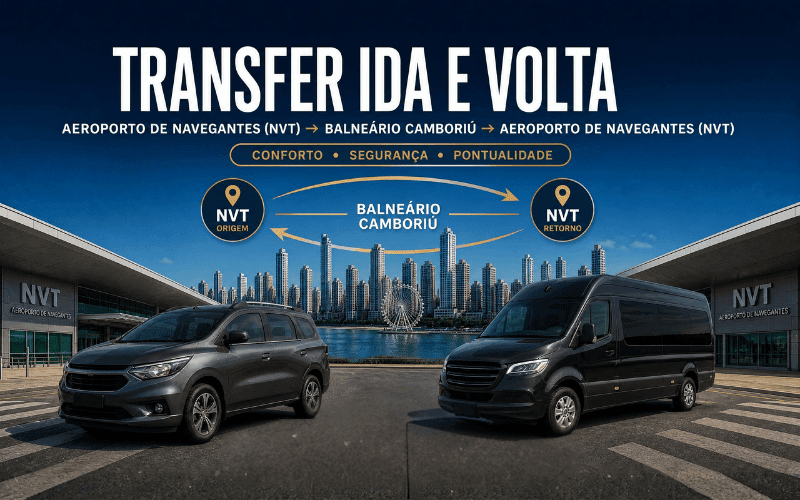Transfer Aeroporto de Navegantes x Balneário Camboriú x Aeroporto de Navegantes