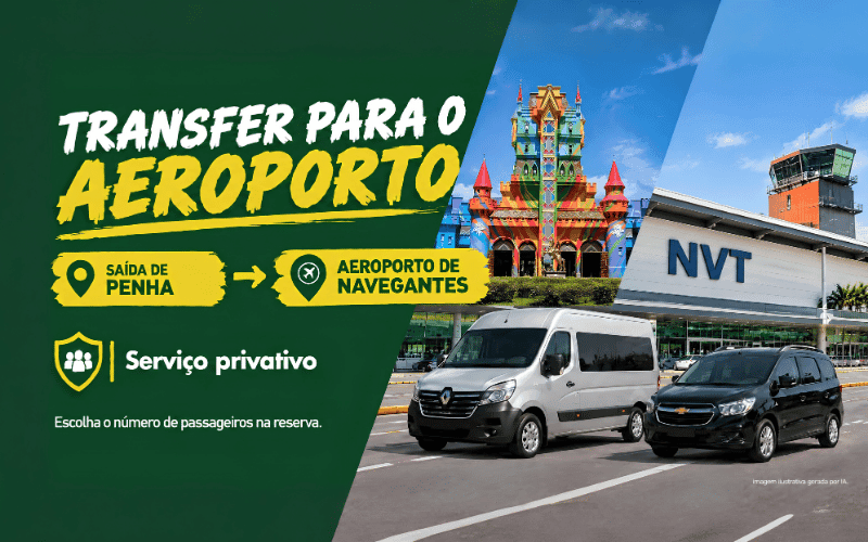 Da Penha para Aeroporto de Navegantes