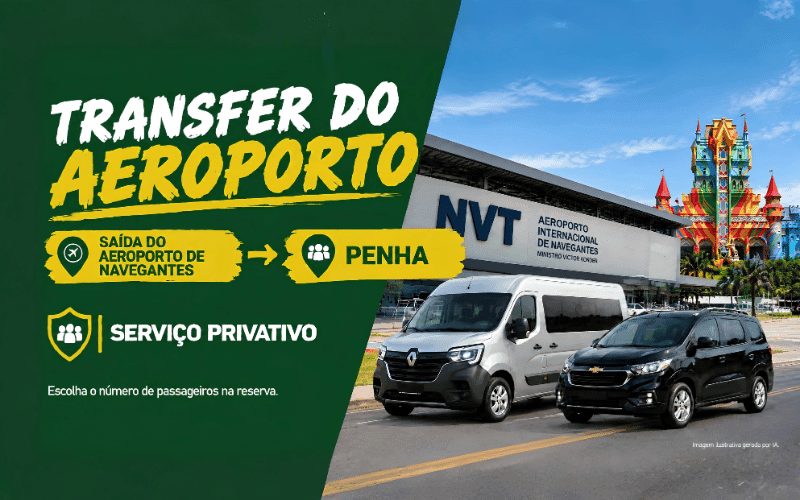 Aeroporto de Navegantes para Penha